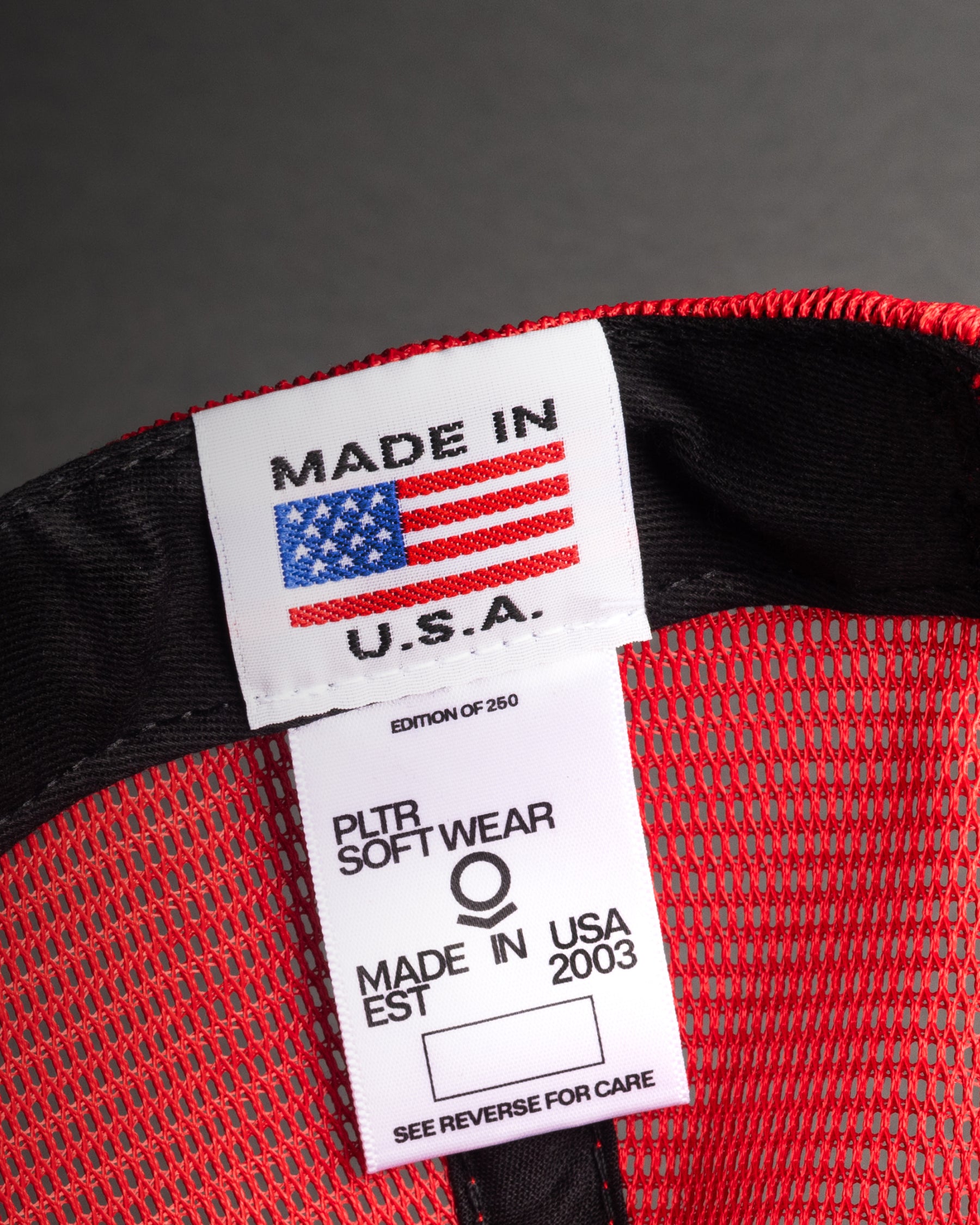 PLTR TRUCKER — RED
