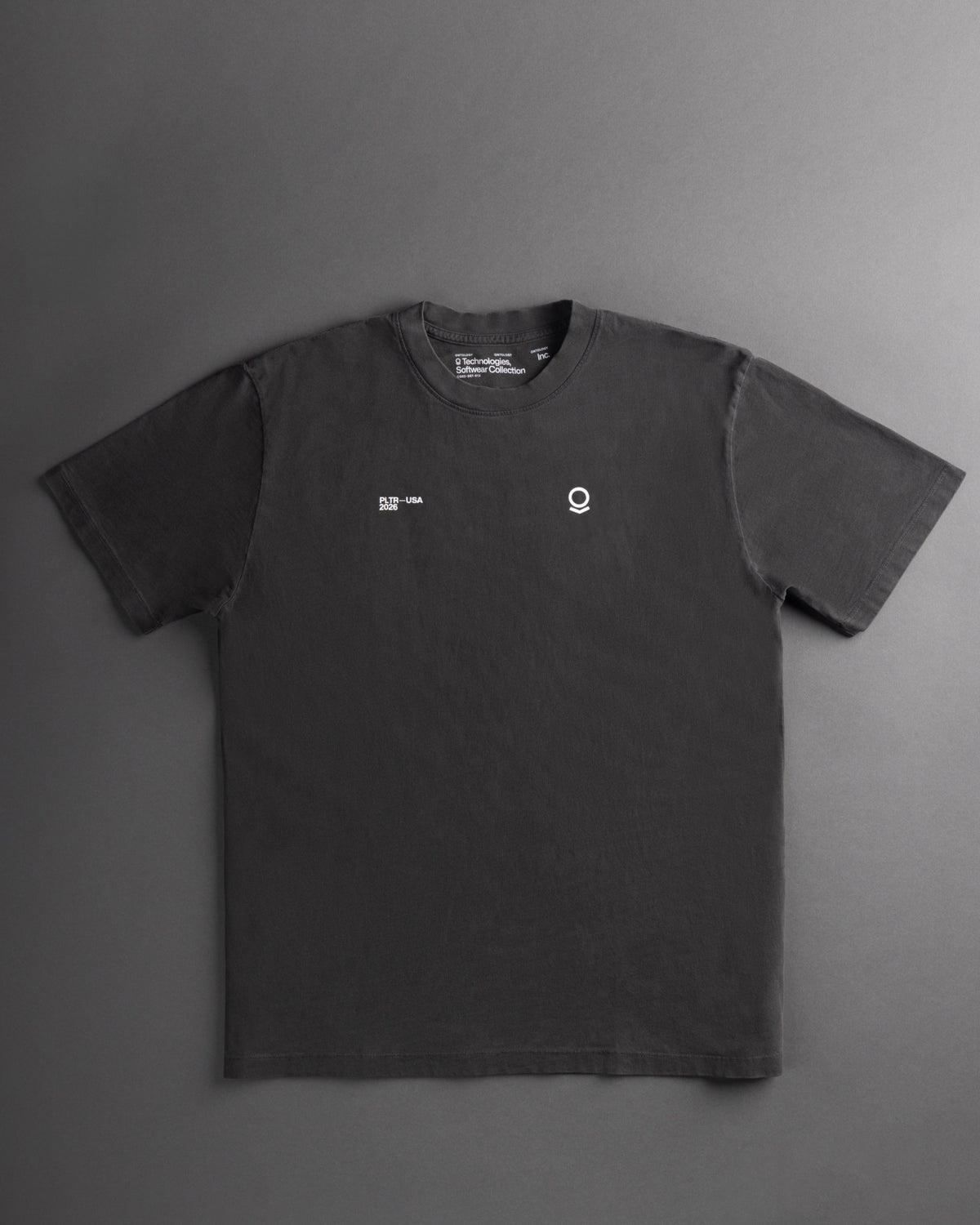 BLACK OVERDYE ATLAS T-SHIRT