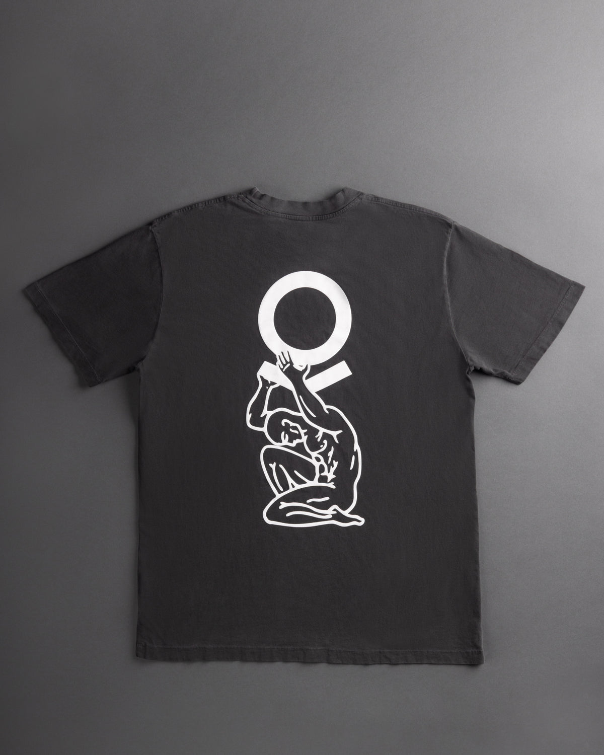 BLACK OVERDYE ATLAS T-SHIRT