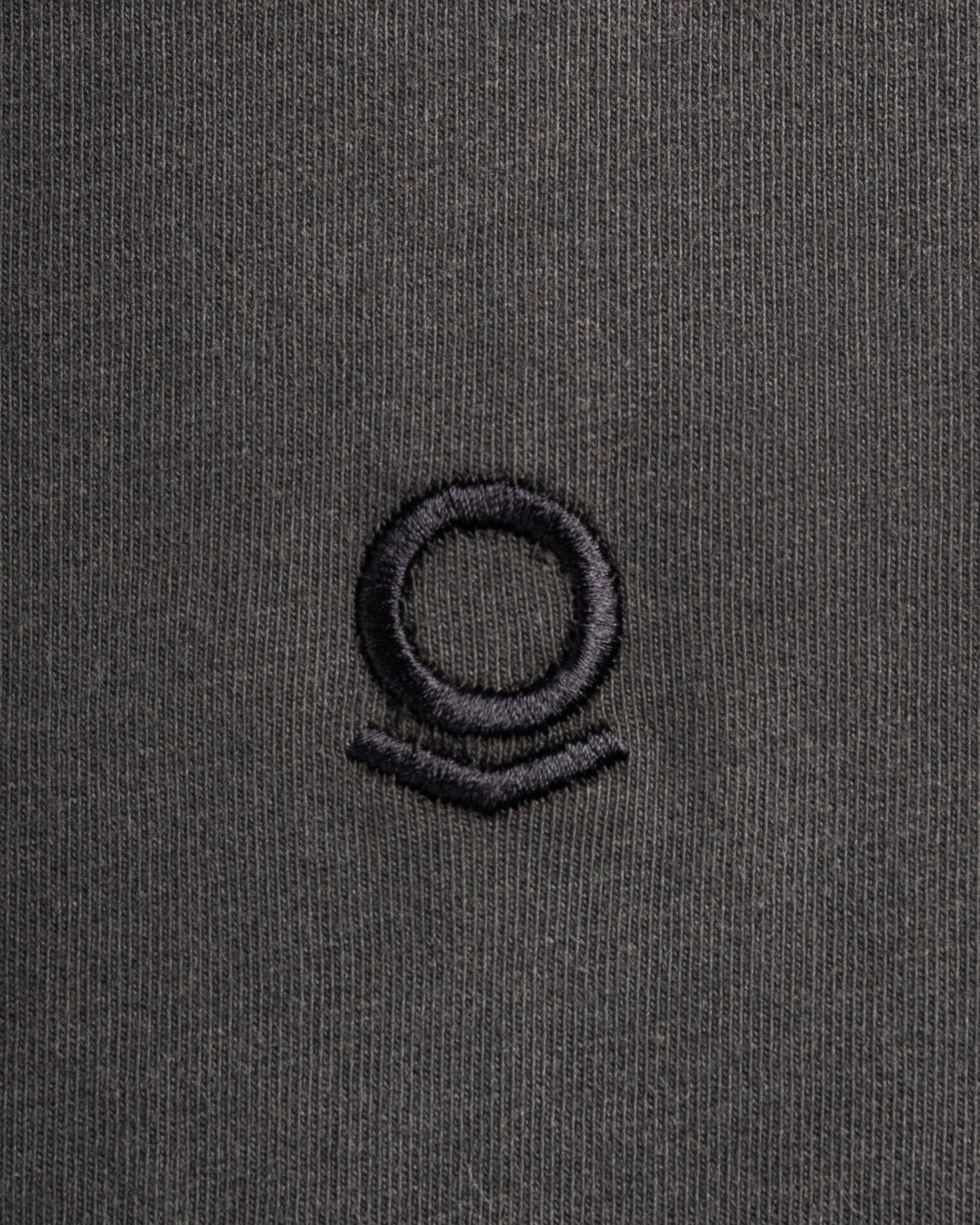 BLACK OVERDYE TONAL CHEVRON T-SHIRT